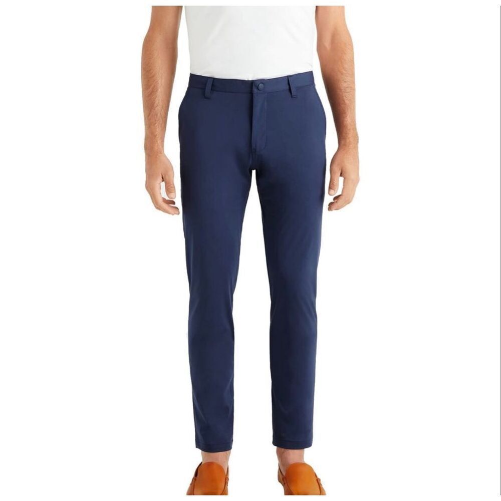 Rhone Men's Pants Commuter Slim Fit Mens Navy Blue 32x27